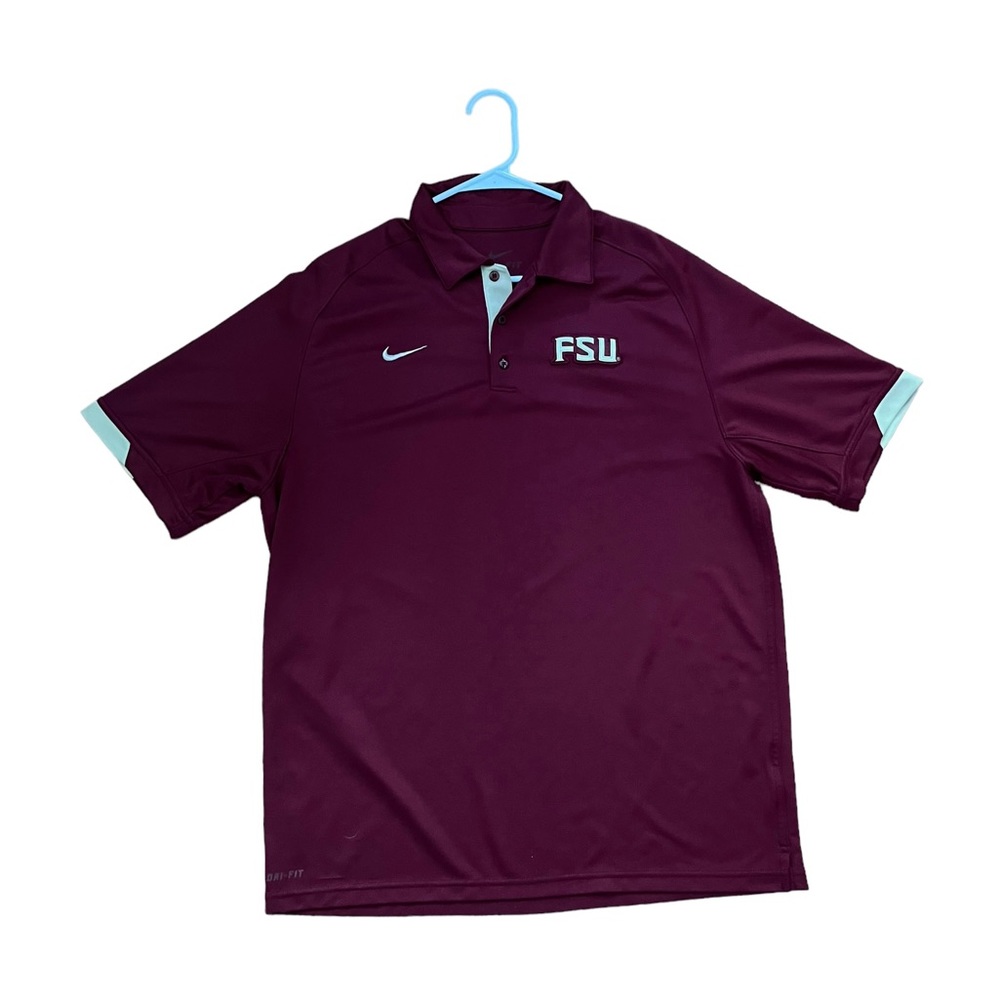 Nike Dri Fit FSU Collared College Golf Shirt Men’s Size Large